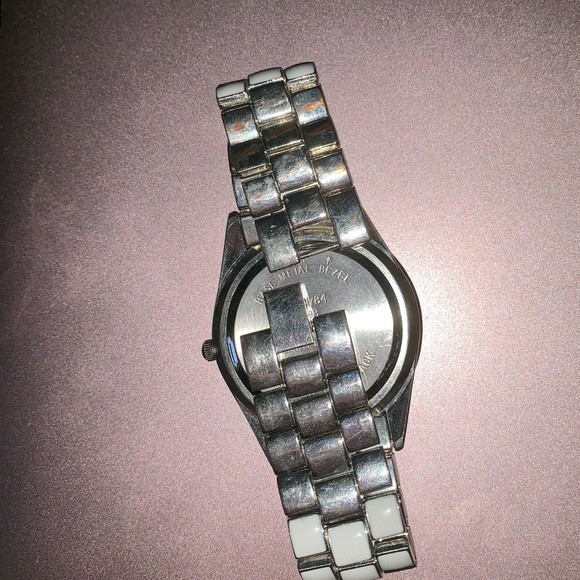 White and silver bedazzled womens watch - Picture 2 of 3